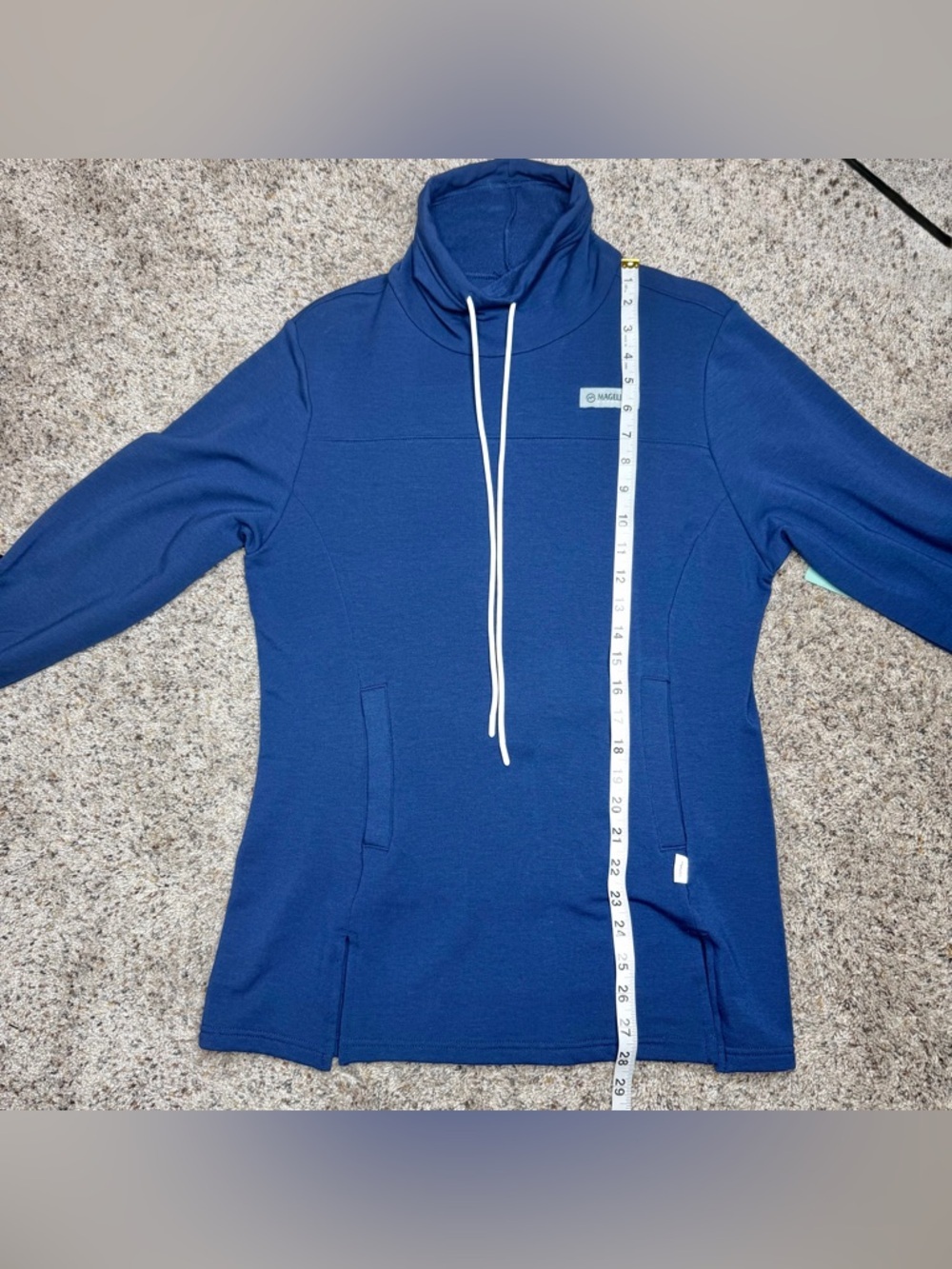 Magellan Outdoors Long Sleeve Funnel Neck Pullover Medieval Blue Extra Small NWT - Picture 12 of 12